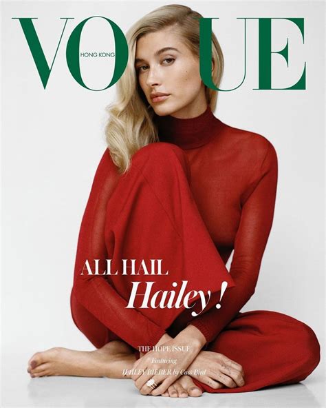 hailey bieber vogue